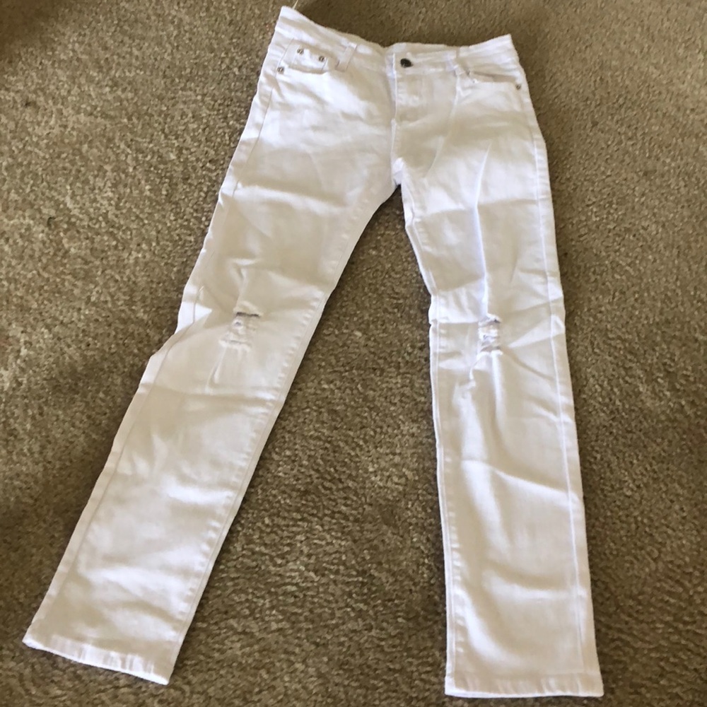 White jeans